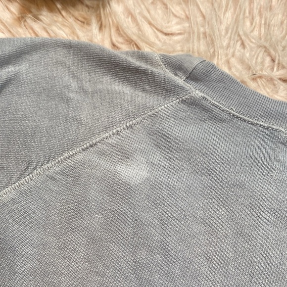 DONATING 11/1 Monrow Blue Layered Pullover Thin Sweatshirt sz XS - Picture 10 of 11
